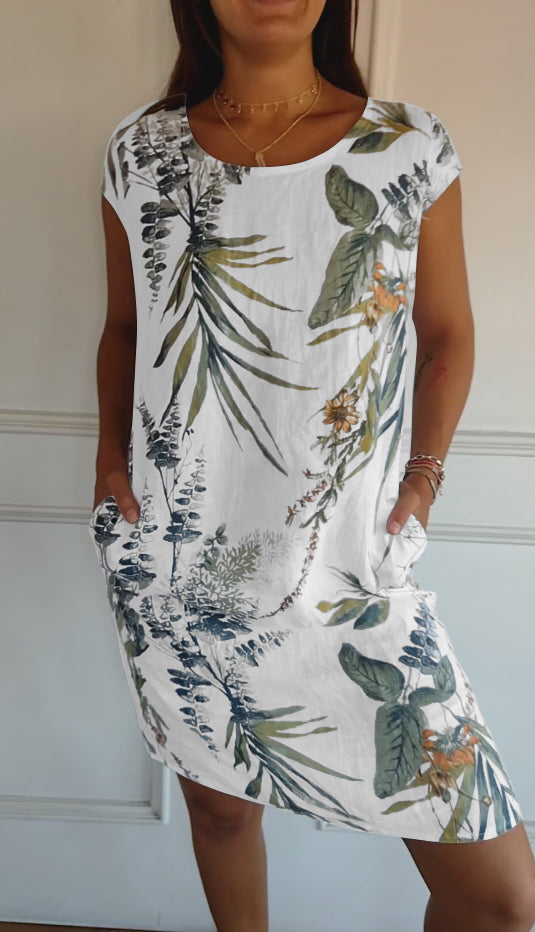 Lillian™ - Lässiges Bedrucktes Kleid