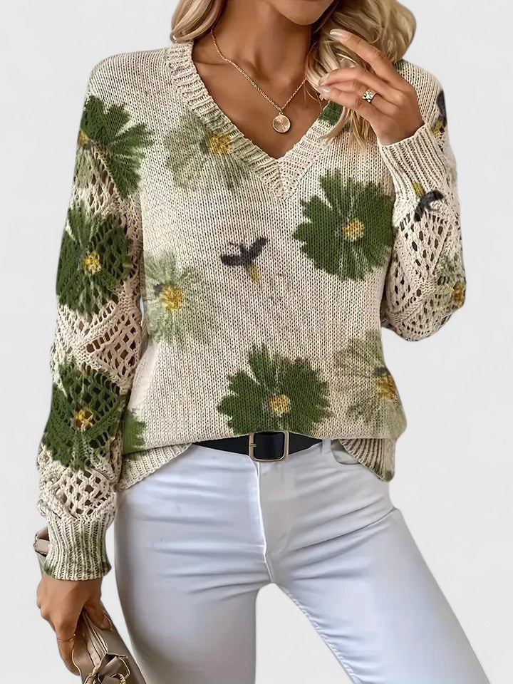 Deborah™ - Lässiger Floral-Pullover