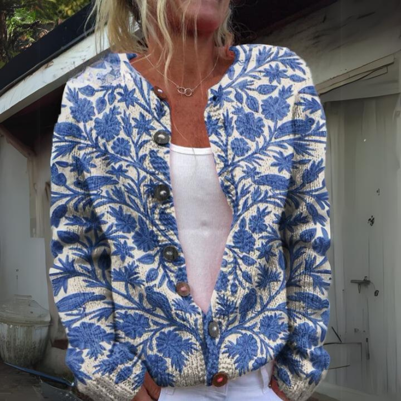 Leilani™ - Warmer Floral Strickcardigan