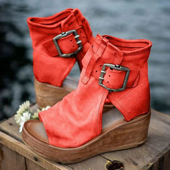 Elana™ - Stylische Orthopädische Boho Wedge Sandalen