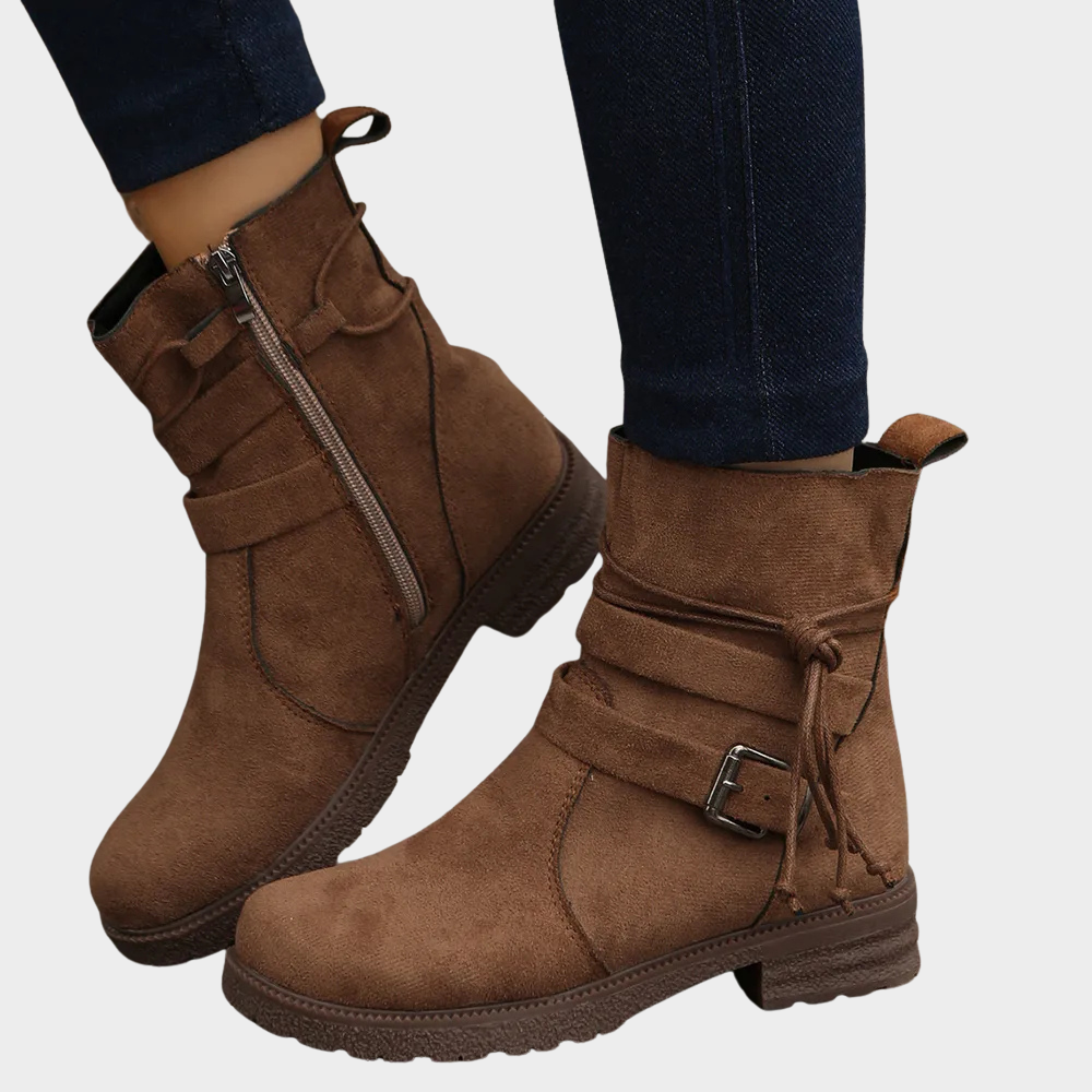 Delaney | Niedrige Absatz Stiefeletten
