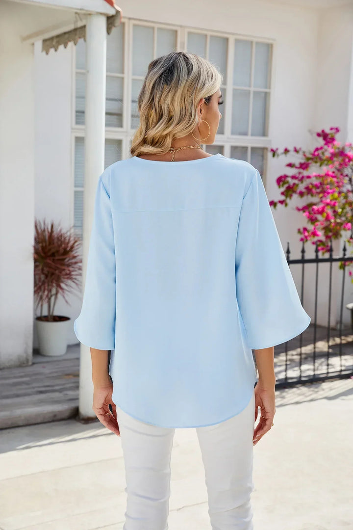 CARA - V-Ausschnitt Bluse