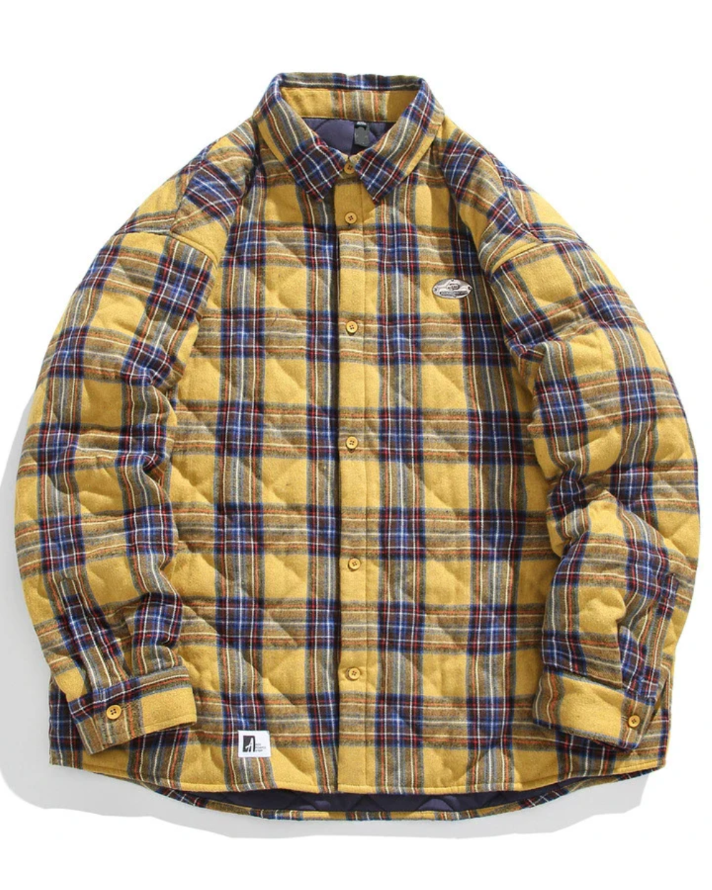 Vintage Baumwoll-Padded Jacke