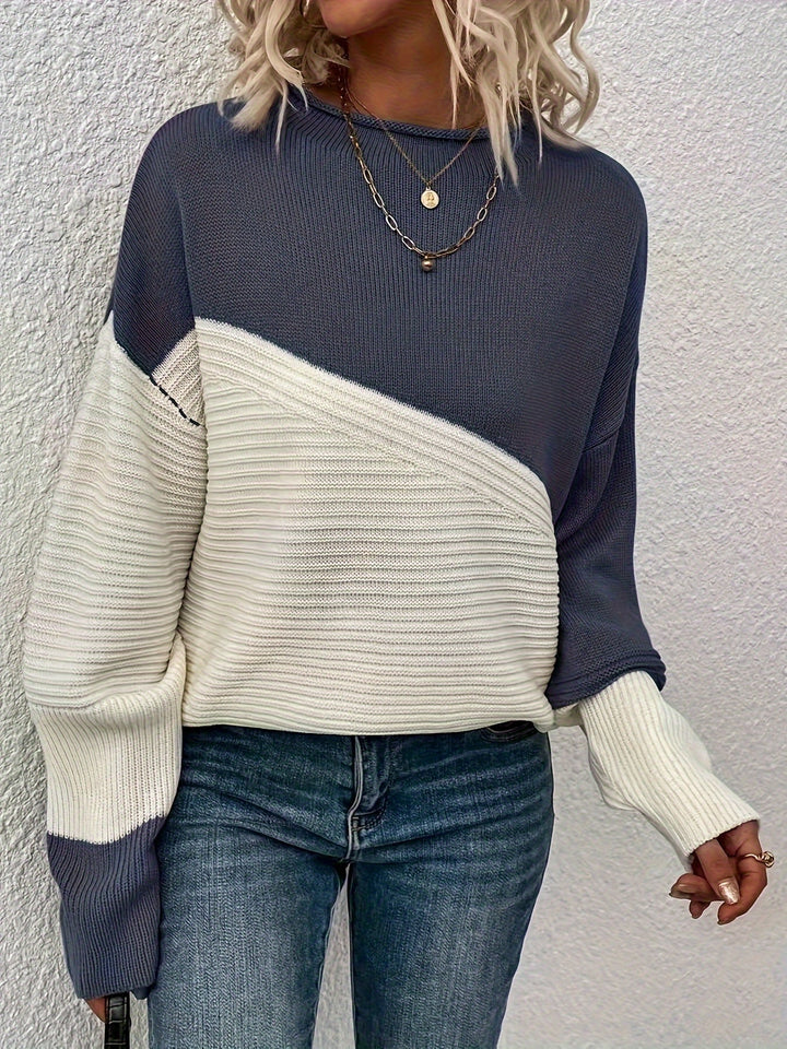 Zelda™ - Eleganter Color Block Pullover