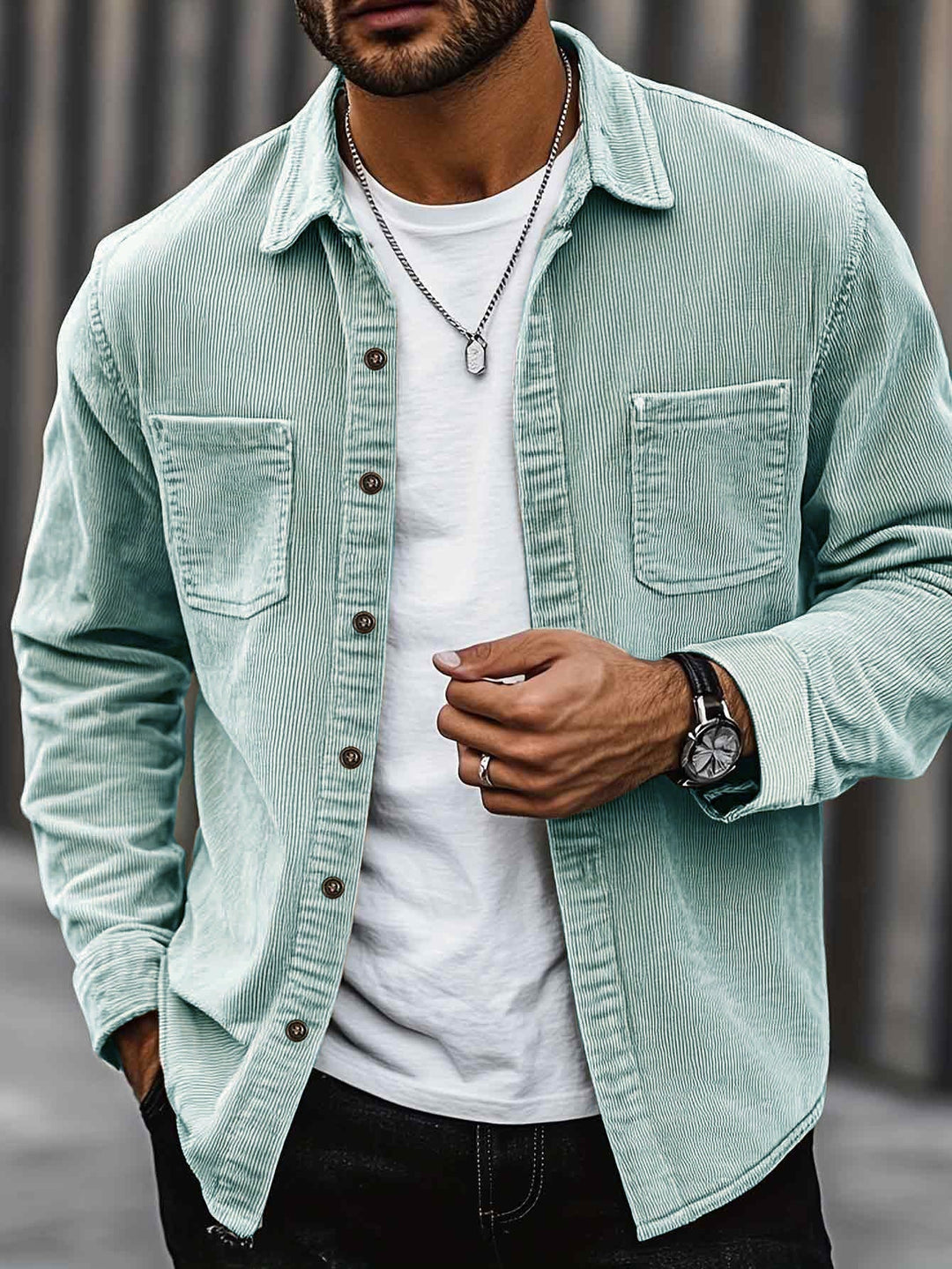 Johan™ - Herren Cordhemdjacke