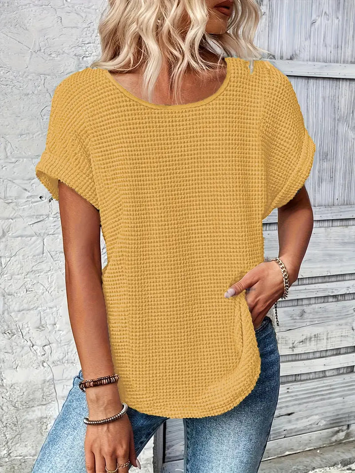 Oliv™ - Bequemes Rundhals-T-Shirt