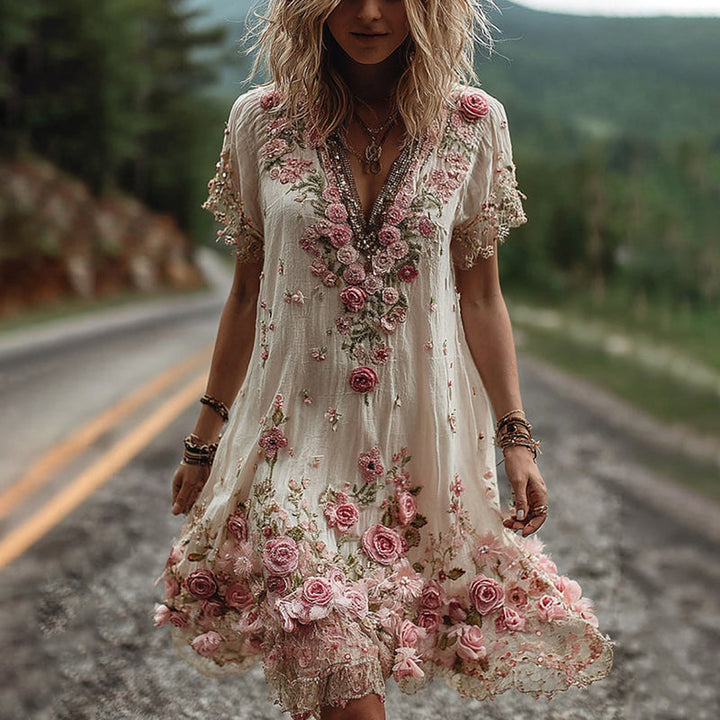 Tilly™ - Vintage Kurzarmkleid