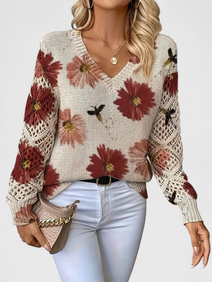Deborah™ - Lässiger Floral-Pullover