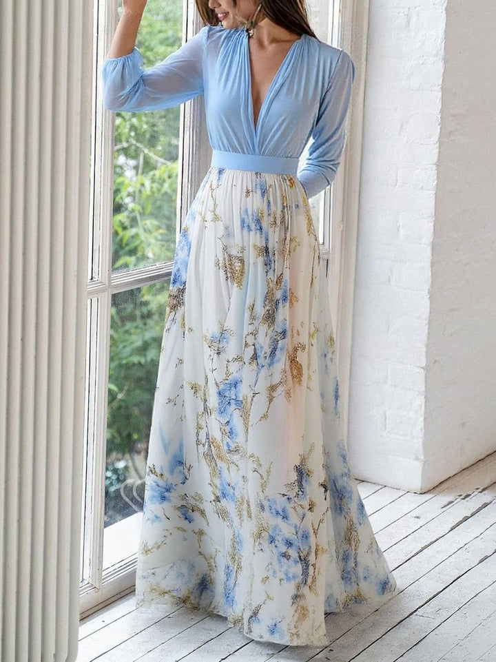 Jewel – Langes Kleid mit Floralprint
