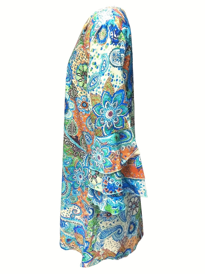 Gwen™ - Stilvolles Bedrucktes Kleid