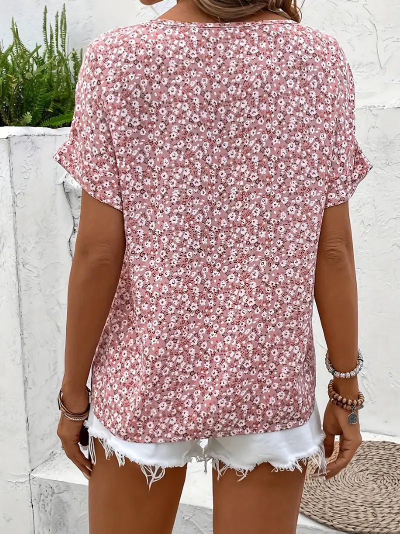 Charis™ - Florale Button-Up Bluse
