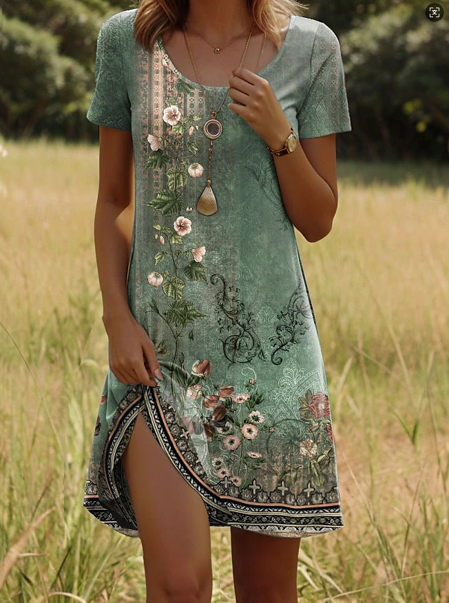 Mabel™ - Trendiges Ethnisch Bedrucktes Sommerkleid