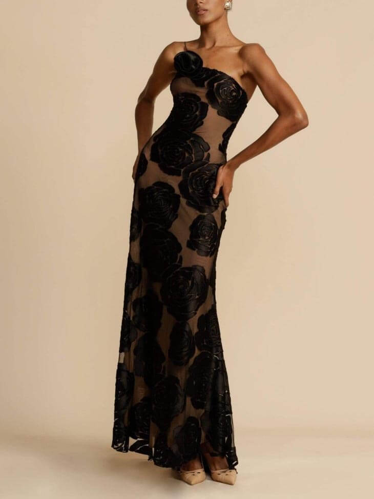 Luna - Blumen Maxikleid