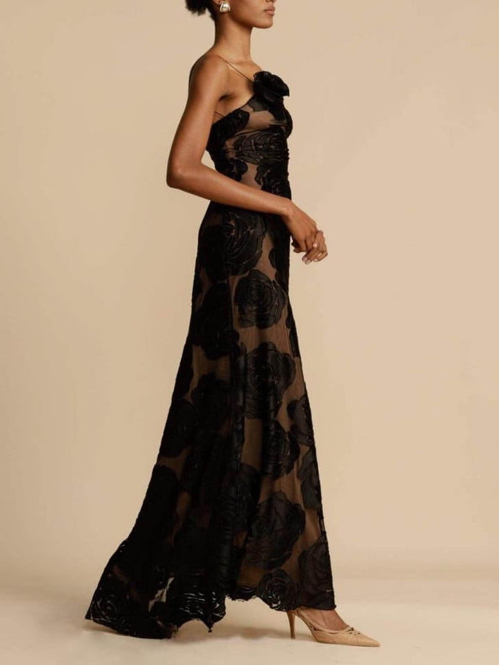 Luna - Blumen Maxikleid