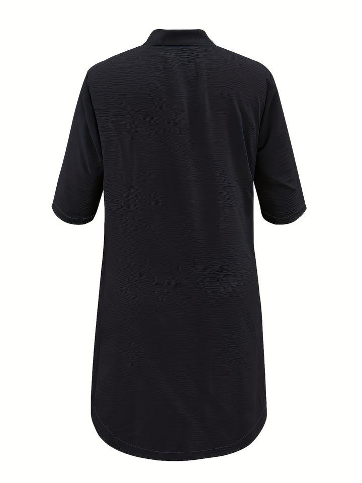 Hannah™ - Lässiges Kleid mit Knopfleiste