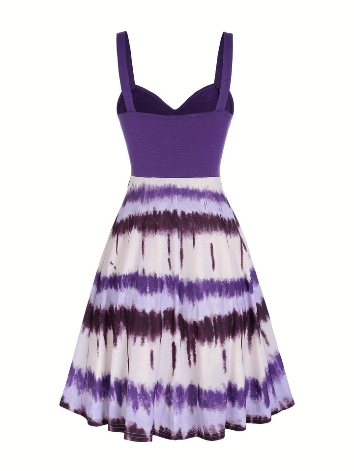 Gisele™ - Bequemes ärmelloses Sommerkleid mit Batikmuster