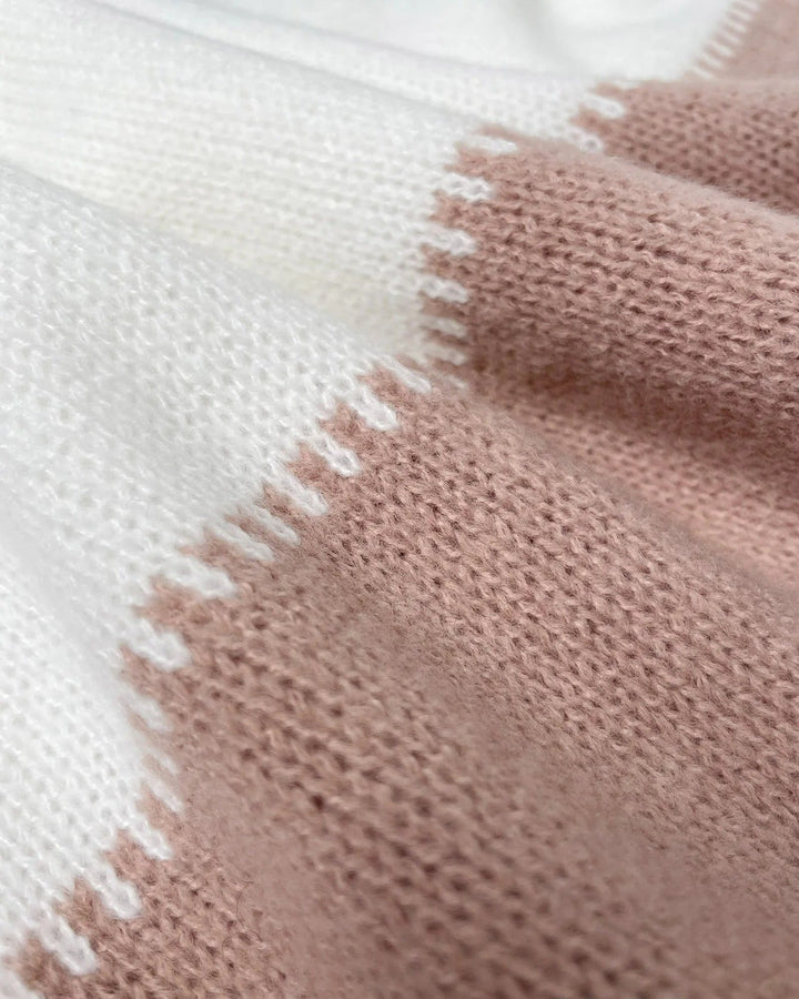 Zoe - Farbblock Leopard Pullover