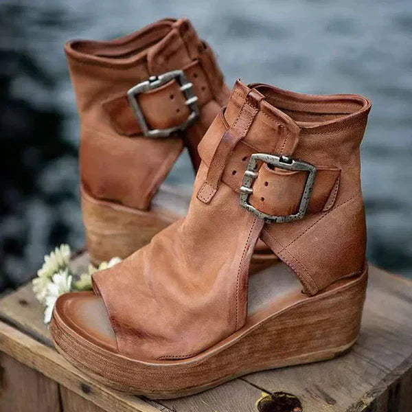 Elana™ - Stylische Orthopädische Boho Wedge Sandalen
