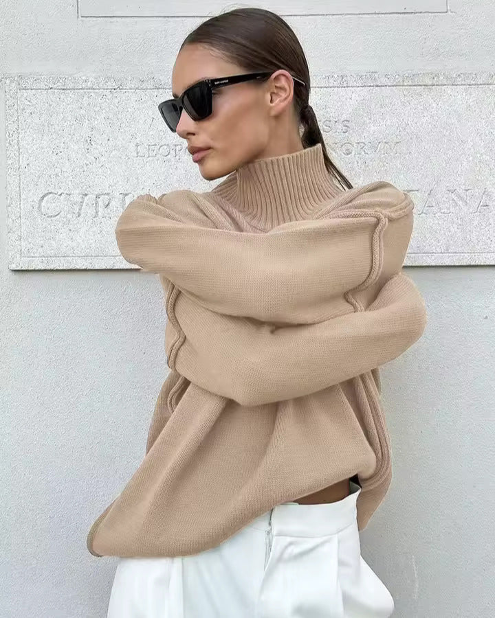 Isabella - Gestrickter Rollkragenpullover