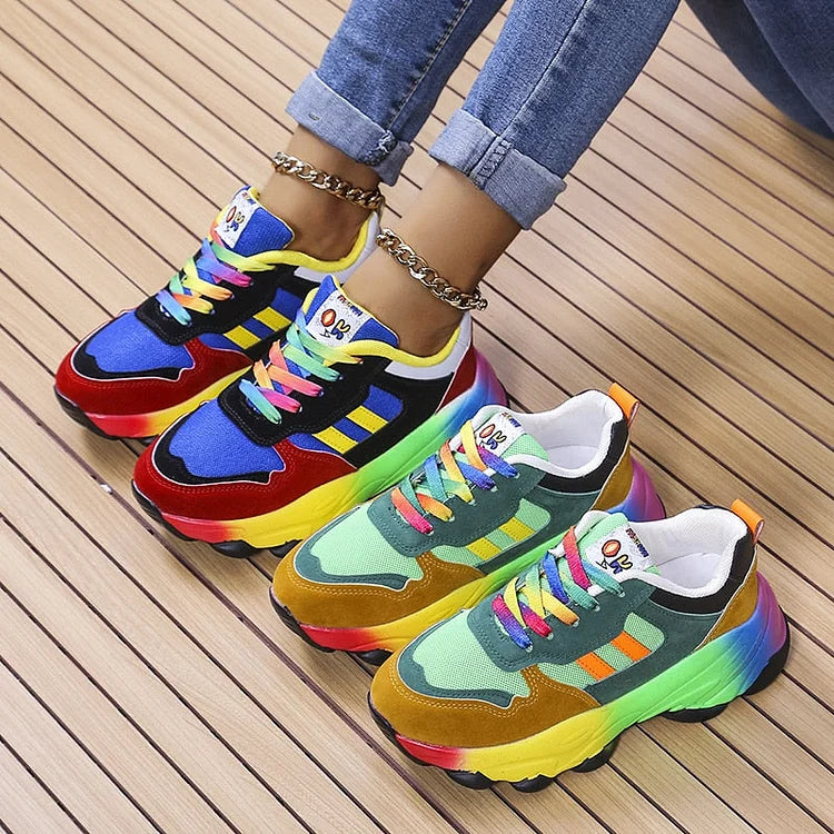 Isolina - Orthopädische Regenbogenschuhe