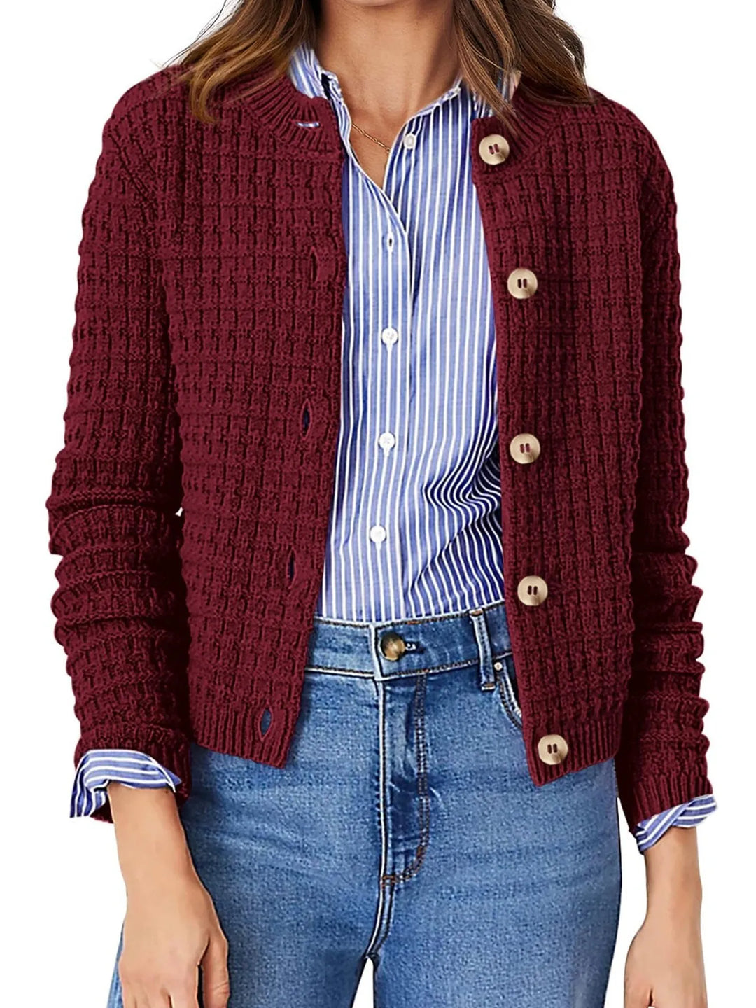 Harper™ - Strickjacke mit Knopfleiste