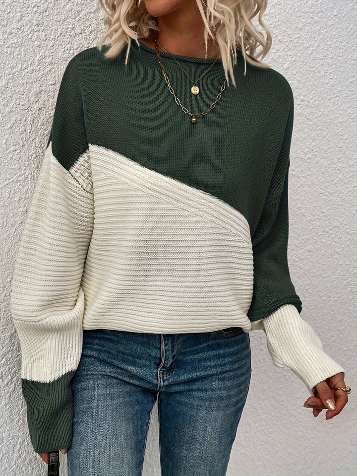Zelda™ - Eleganter Color Block Pullover