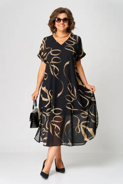 Hanna™ - Elegantes Chiffonkleid