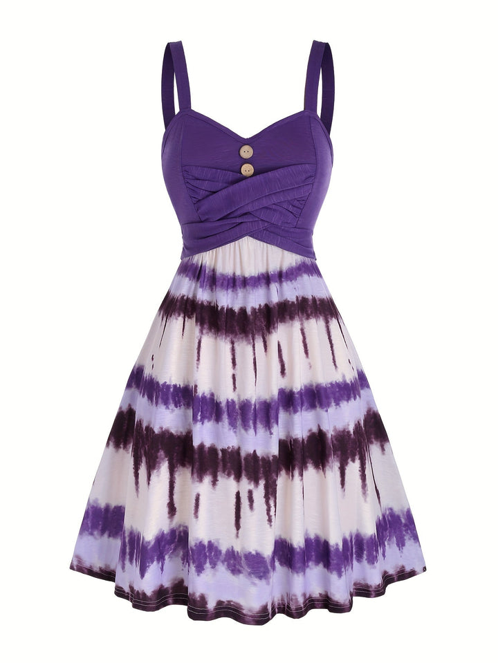 Gisele™ - Bequemes ärmelloses Sommerkleid mit Batikmuster