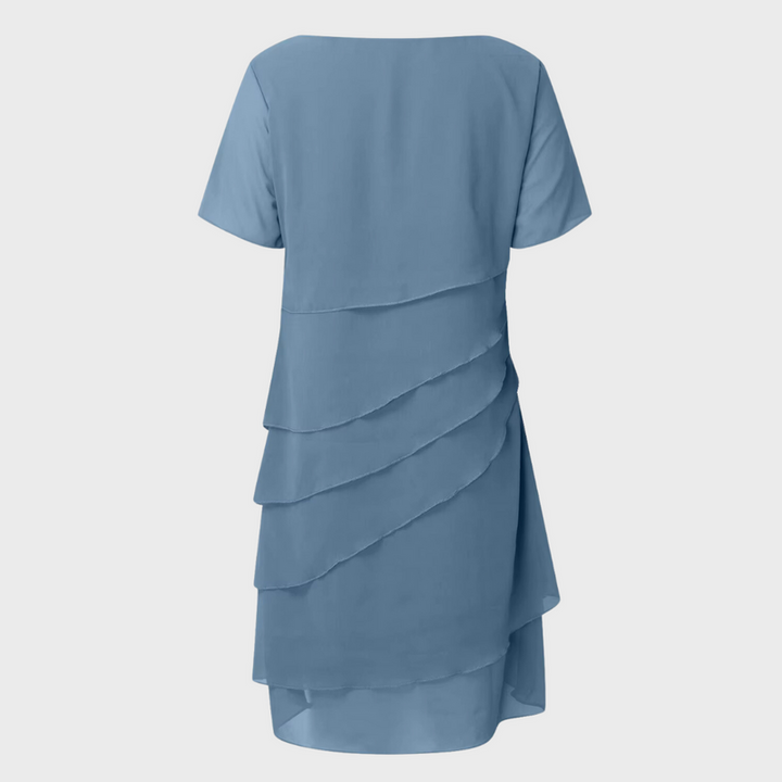 Elara™ - Geschichtetes Chiffonkleid