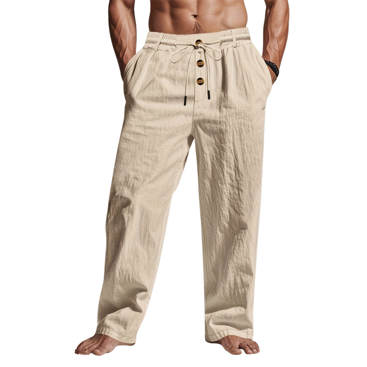 Larry - Leinen-Hosen mit Kordelzug