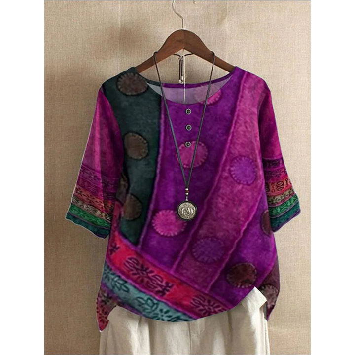 Valarie - Farbenfrohes Bohemian-Top