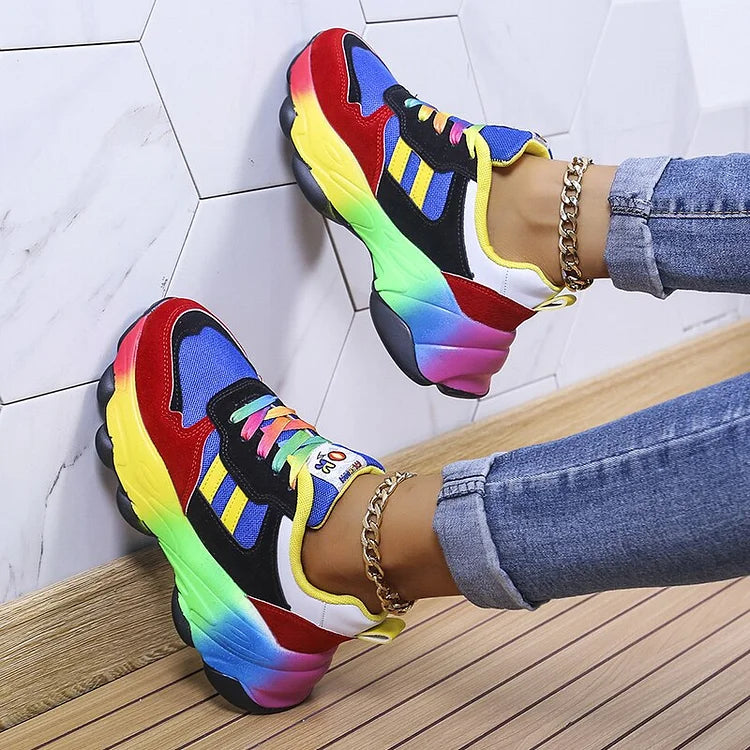 Isolina - Orthopädische Regenbogenschuhe