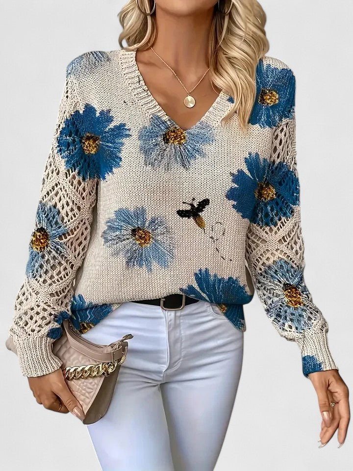 Deborah™ - Lässiger Floral-Pullover
