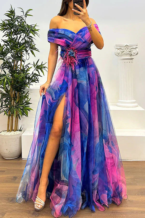 Juliet – Elegantes Off-Shoulder Maxikleid