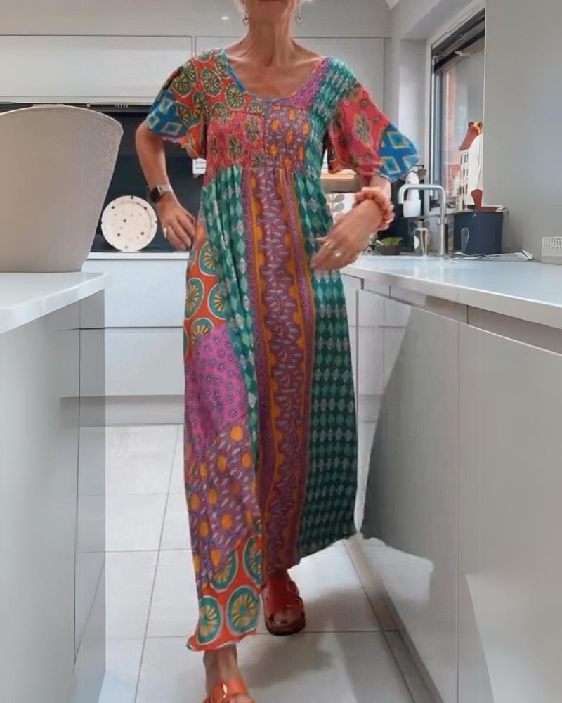 Melania™ - Buntes Bohemian Kleid