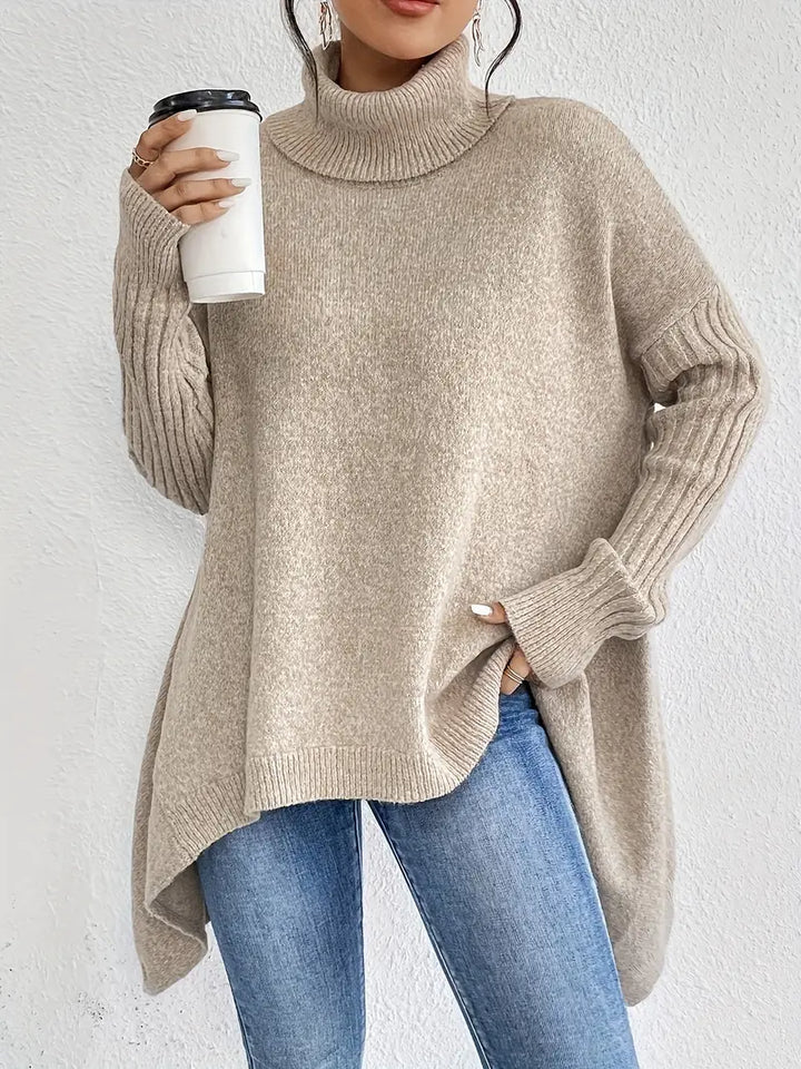 Bridgette™ - Bequemer langer Rollkragenpullover