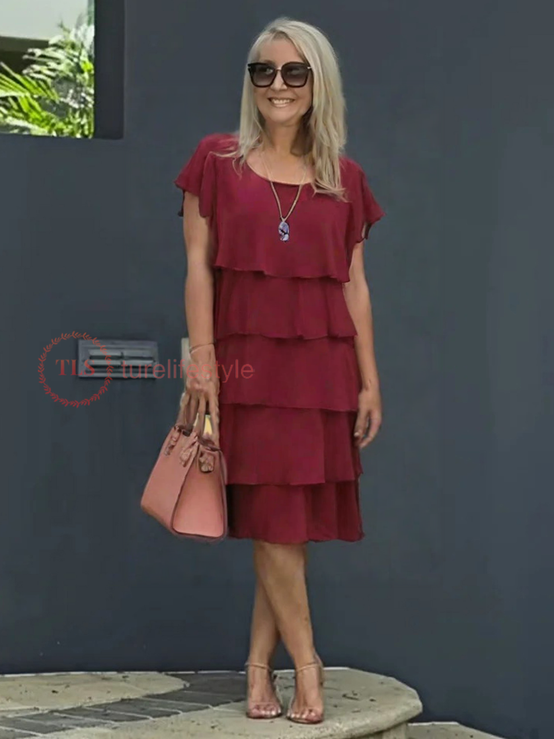 Paige™ - Lockeres Chiffonkleid