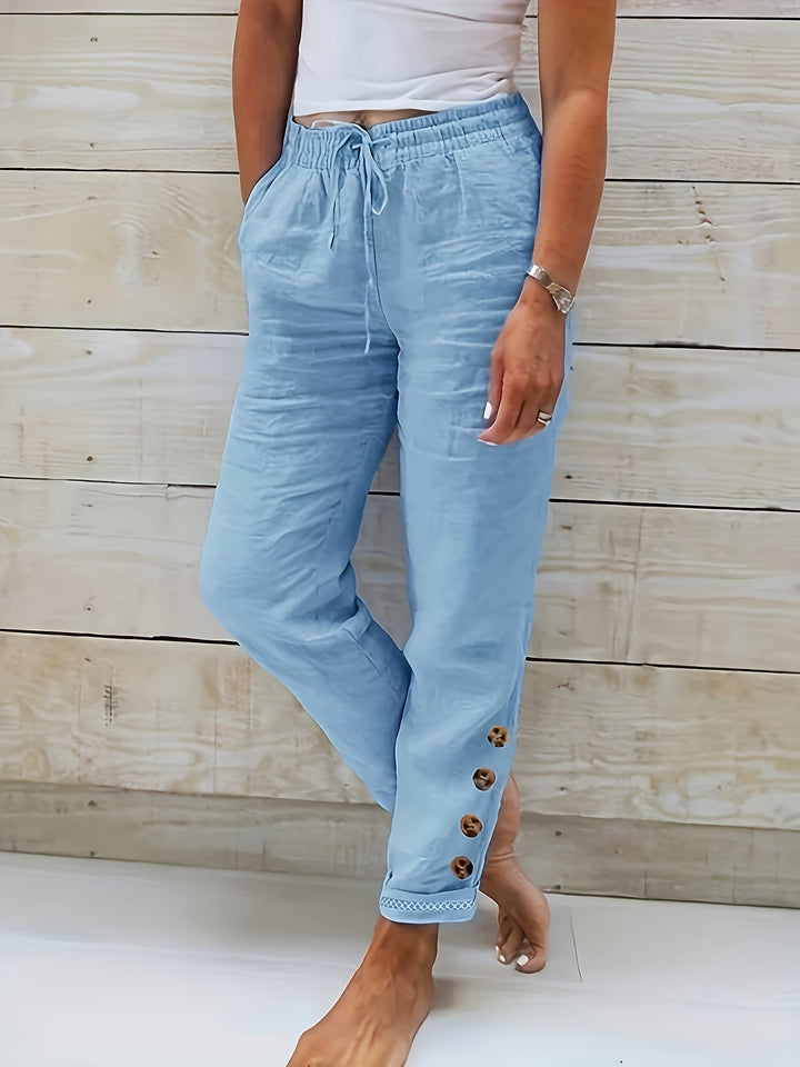 Lana™ - Slim Straight Baumwollhose