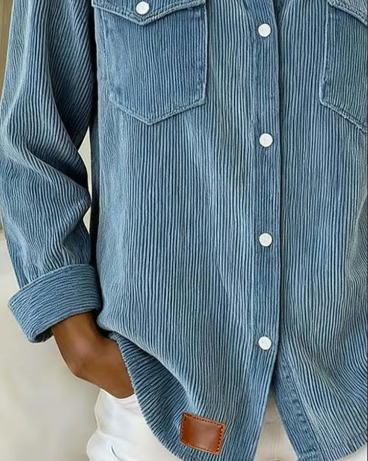 Lyra™ - Klassisches Langarmhemd mit Reverskragen