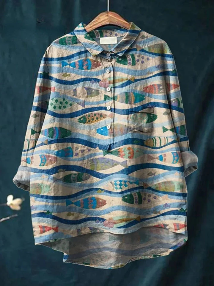 Darcy™ - Fisch Kunst Shirt