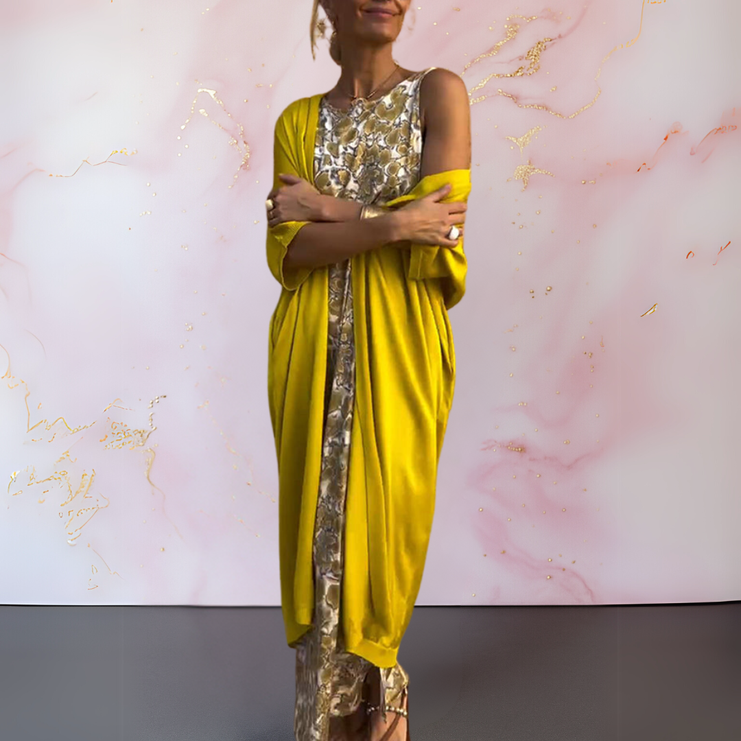 Melanie™ - Elegantes Kleid mit Cardigan