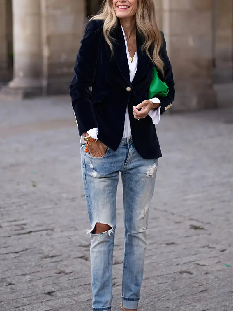 Julissa™ - Eleganter Samt-Blazer