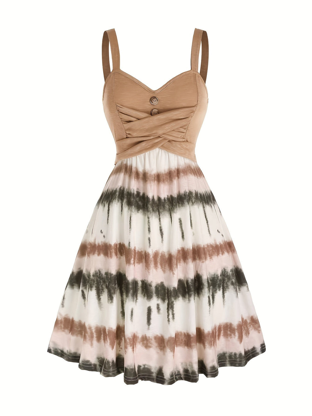 Gisele™ - Bequemes ärmelloses Sommerkleid mit Batikmuster