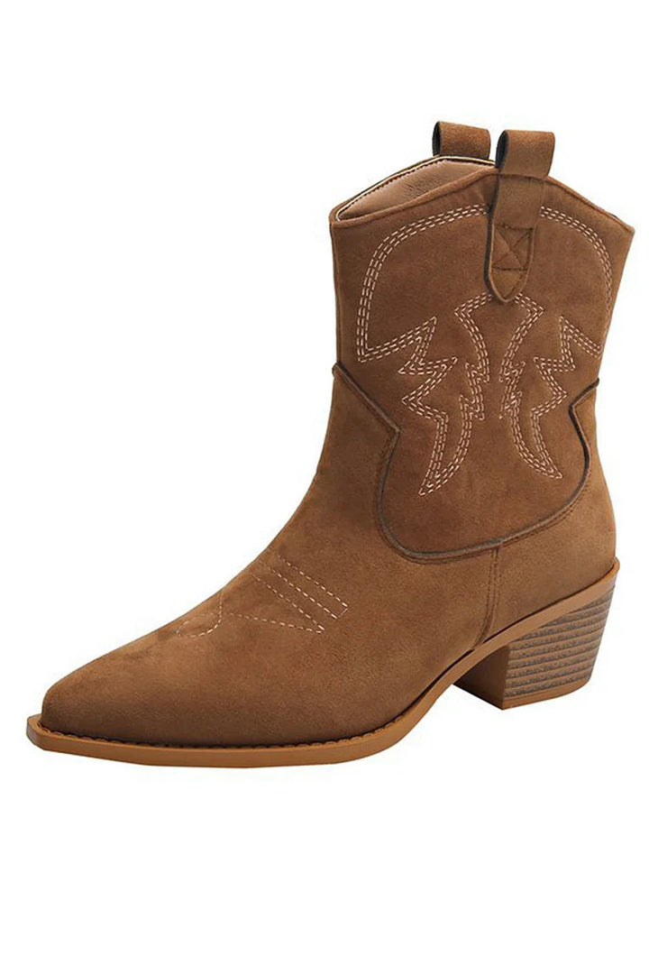 SPITZES WESTERN-ANKLE-Boot