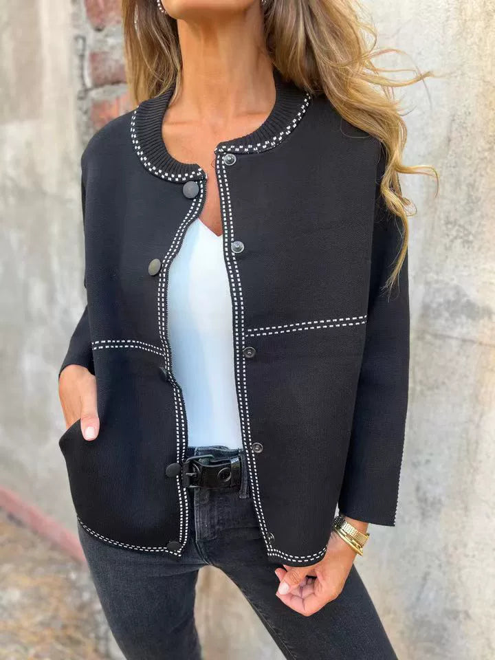 Jane™ - Klassische Strickjacke mit Knopfleiste