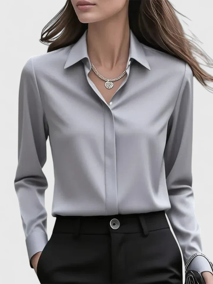 Ellen™ - Elegantes Button-Down-Oberteil