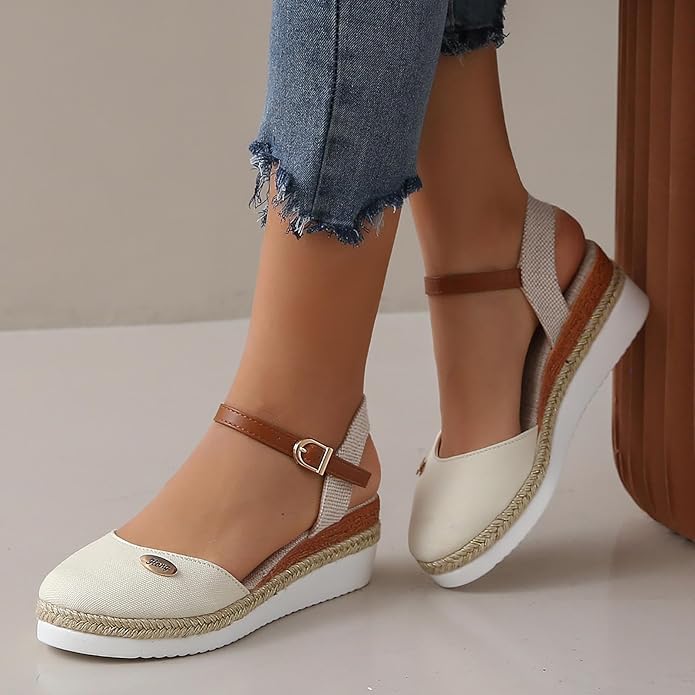 Alfonsa | Orthopädische Sandalen mit Plateau, Atmungsaktiv und Entspannt