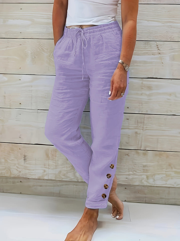 Lana™ - Slim Straight Baumwollhose