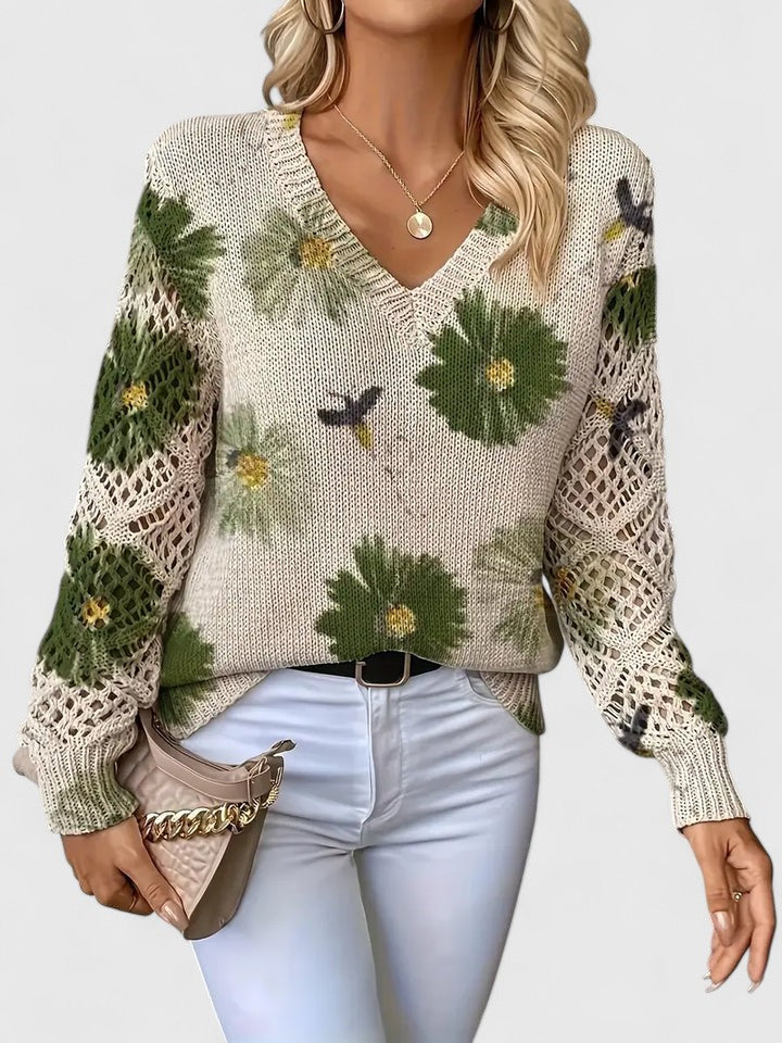 Deborah™ - Lässiger Floral-Pullover