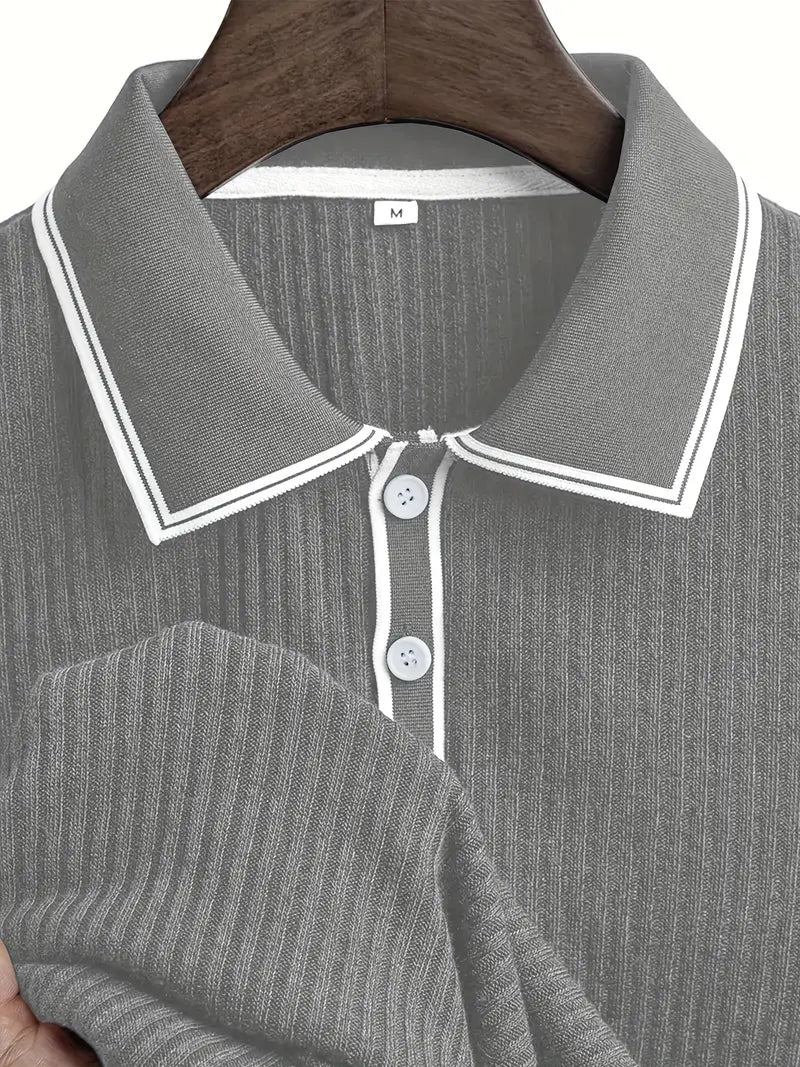 Emilio™ - Herren maßgeschneiderte gerippte Polo
